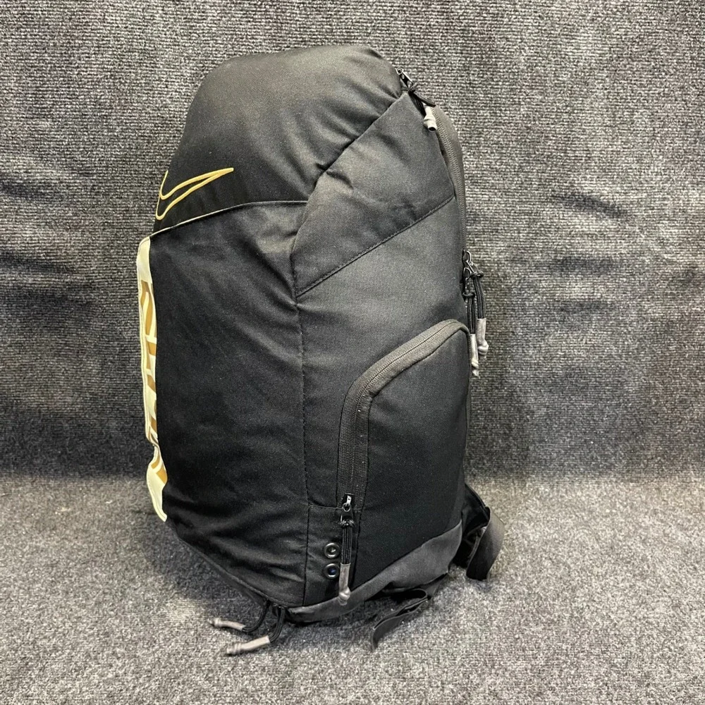 Nike BA6164-013 Elite Pro Basketball Backpack 32L Black Metallic Gold Hoop Bag